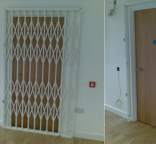 Retractable-Gates-open-&-closed Retractable gates open & closed