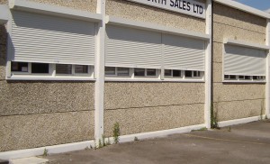 white-elec-ally-shutters-closing White electrical shutters closing