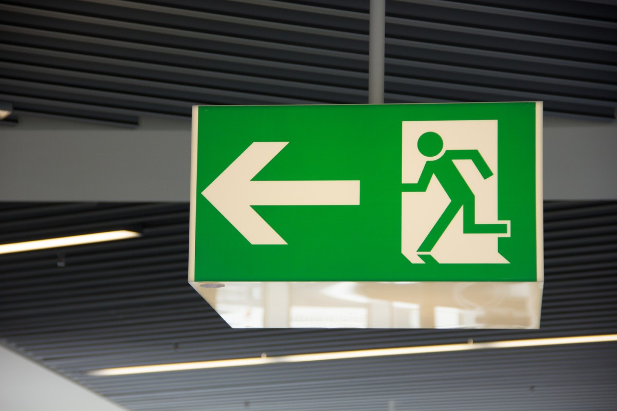 emergency exit fire door