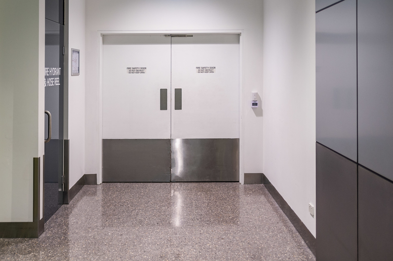 Fire safety doors in public building